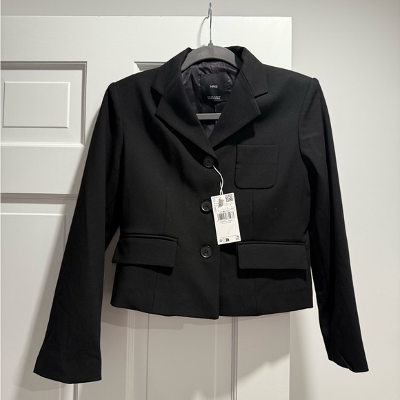 NWT Mango Black Blazer SMALL - Picture 2 of 11